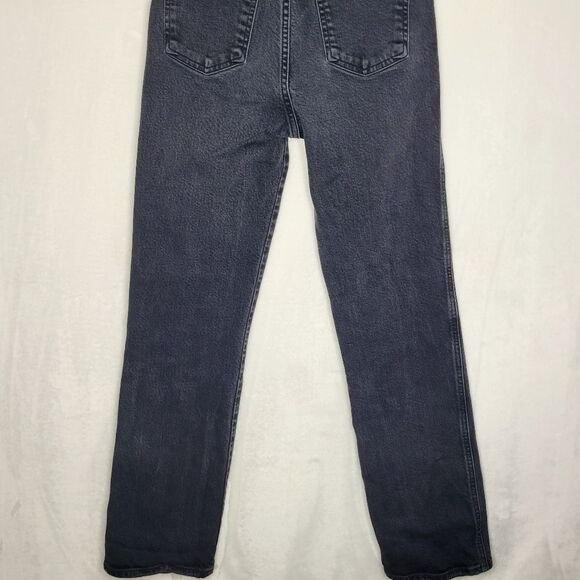 Agolde Black Pinch Waist Jeans Size 24 - Picture 10 of 12